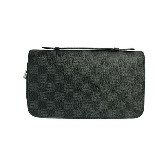 Louis Vuitton Damier Zippy Black Graphite Wallet - Picture 1 of 8